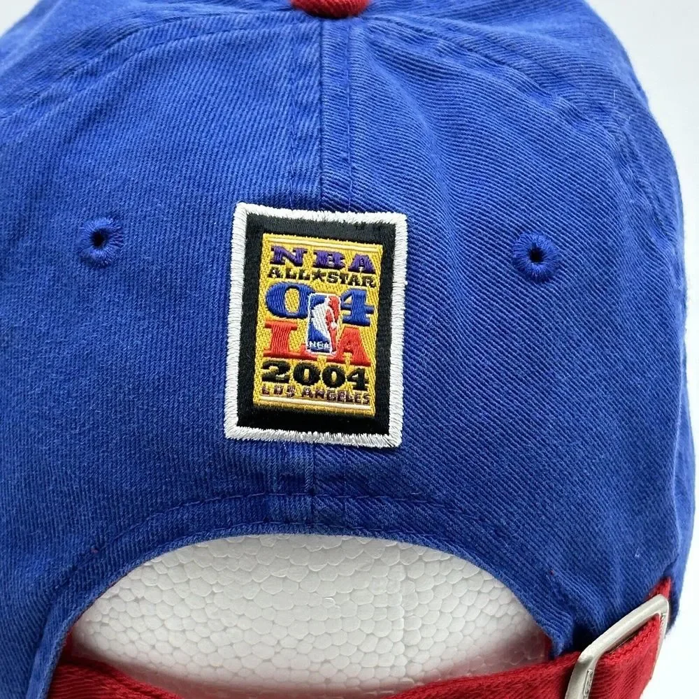 Vintage NBA Basketball Hat Cap Strap Back Blue 2004 All Star Game Los Angeles